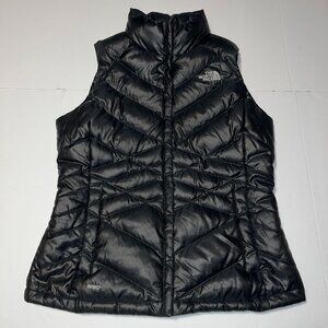 The North Face women's 550 down full zip vest size medium black